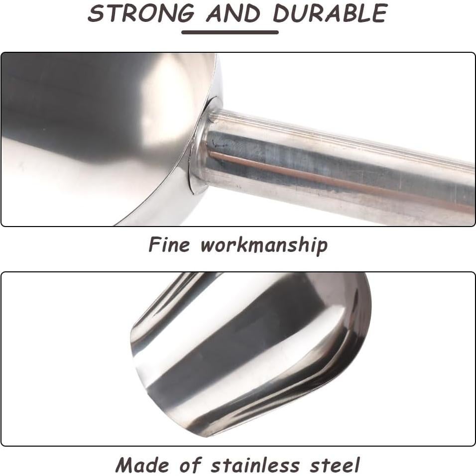 Cucharón de Acero Inoxidable para Comida de Perros - 2 Pcs