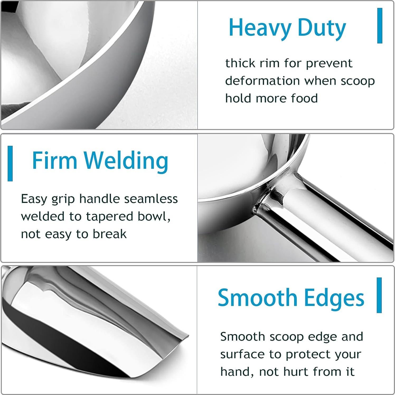 Cucharón Pequeño Acero Inoxidable P&P Chef 6oz - 2 Piezas