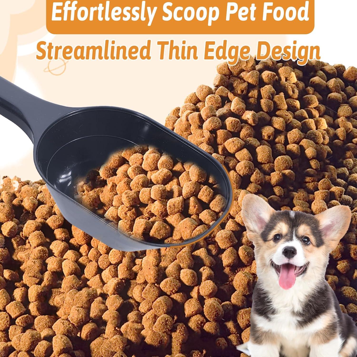 Juego de 2 cucharas medidoras para comida de mascotas Ptwola