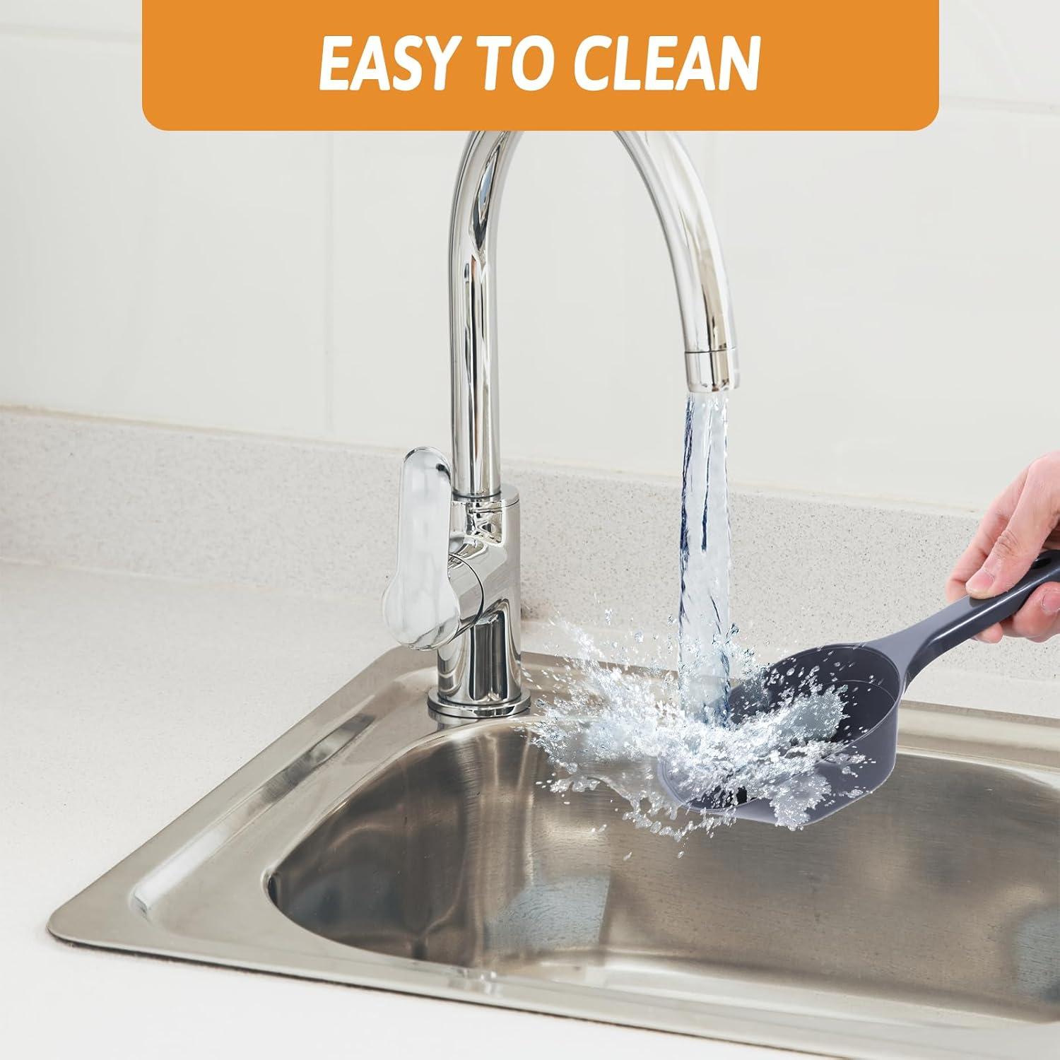 Juego de 2 cucharas medidoras para comida de mascotas Ptwola