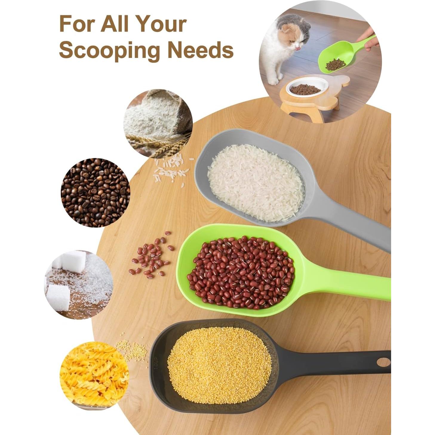 Conjunto de cucharas para comida de perro ANVS 3 Pack 1 taza