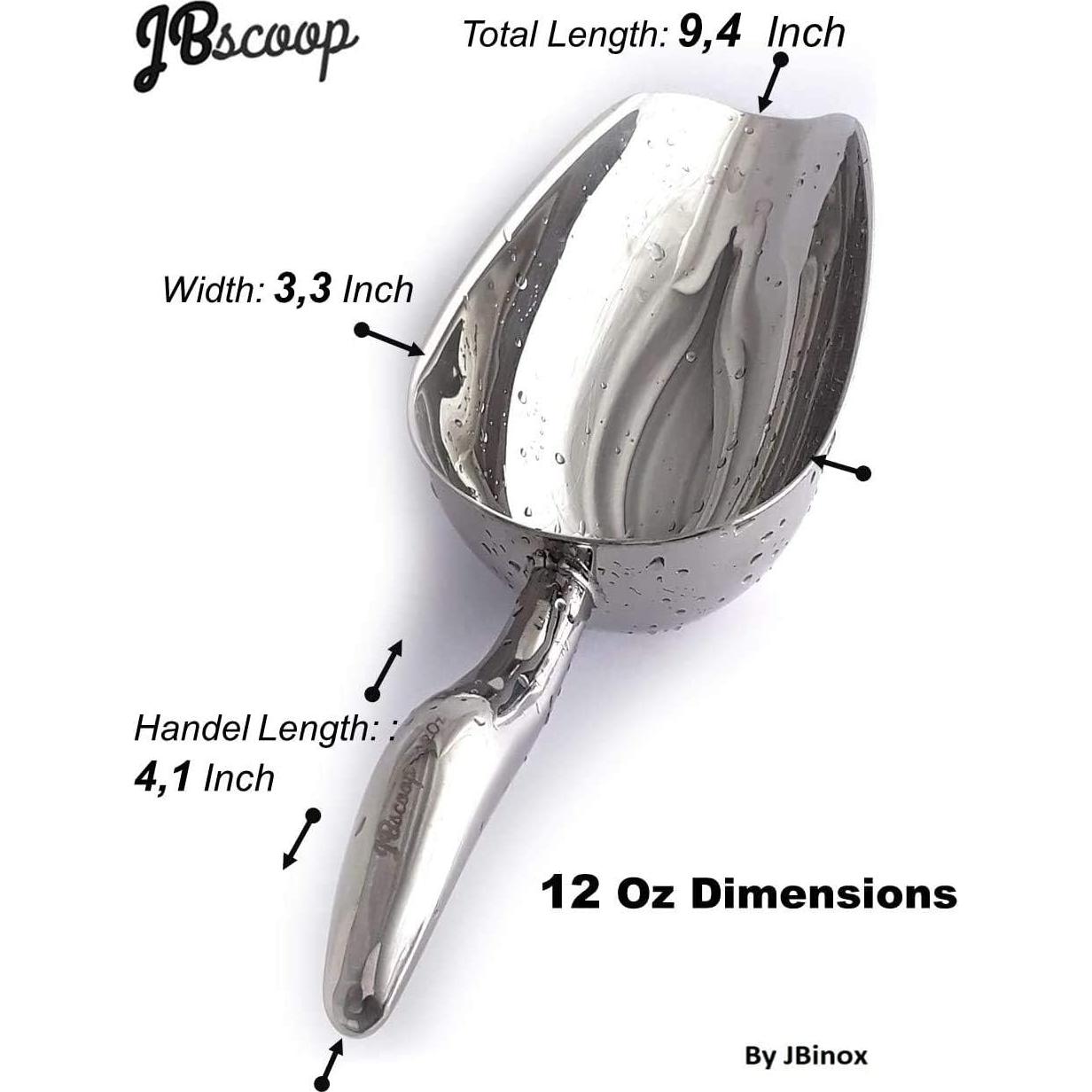 Cuchara de Hielo JBinox Acero Inoxidable 23.9 cm Resistente