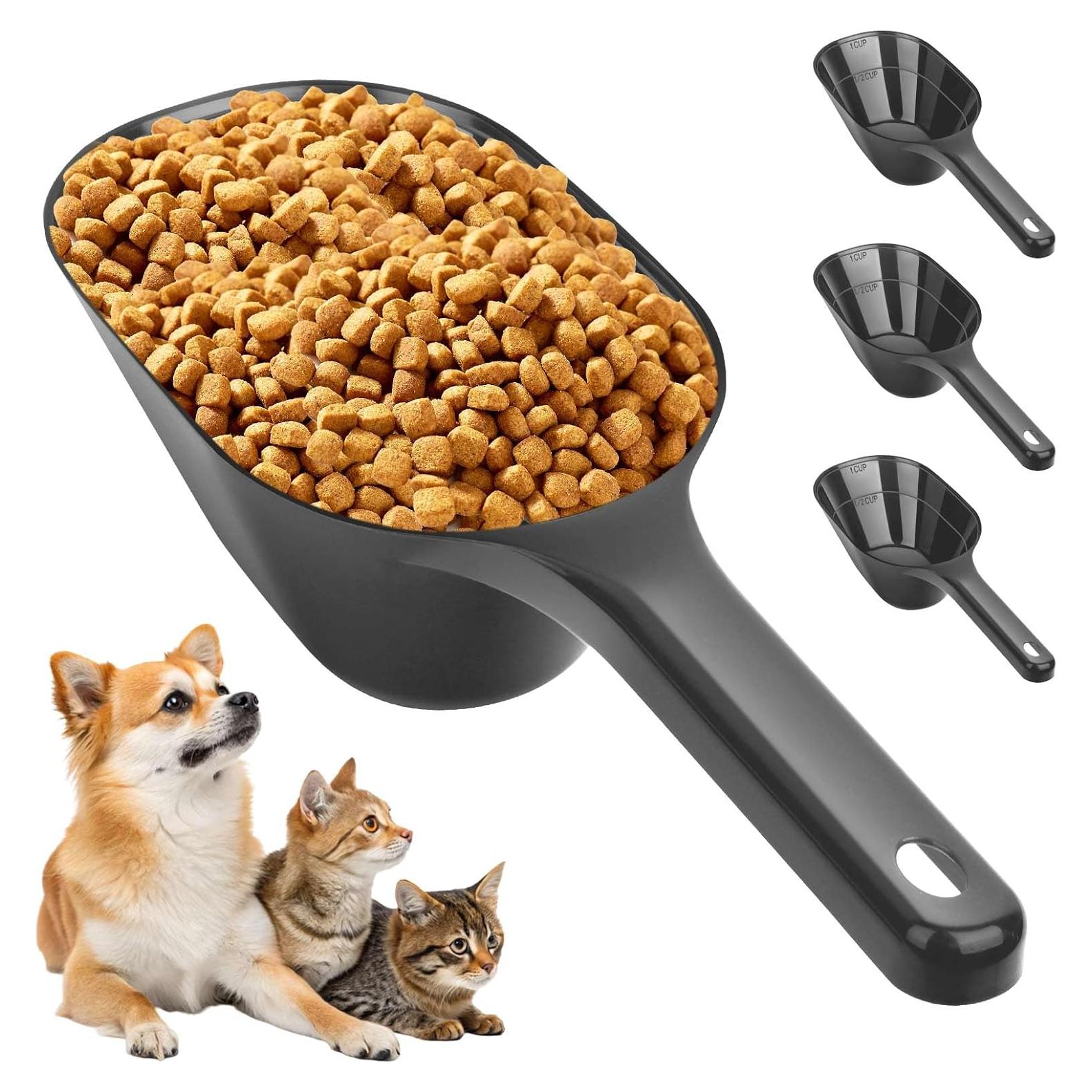 Cucharón Medidor para Comida de Mascotas Aosnare - 3 Piezas