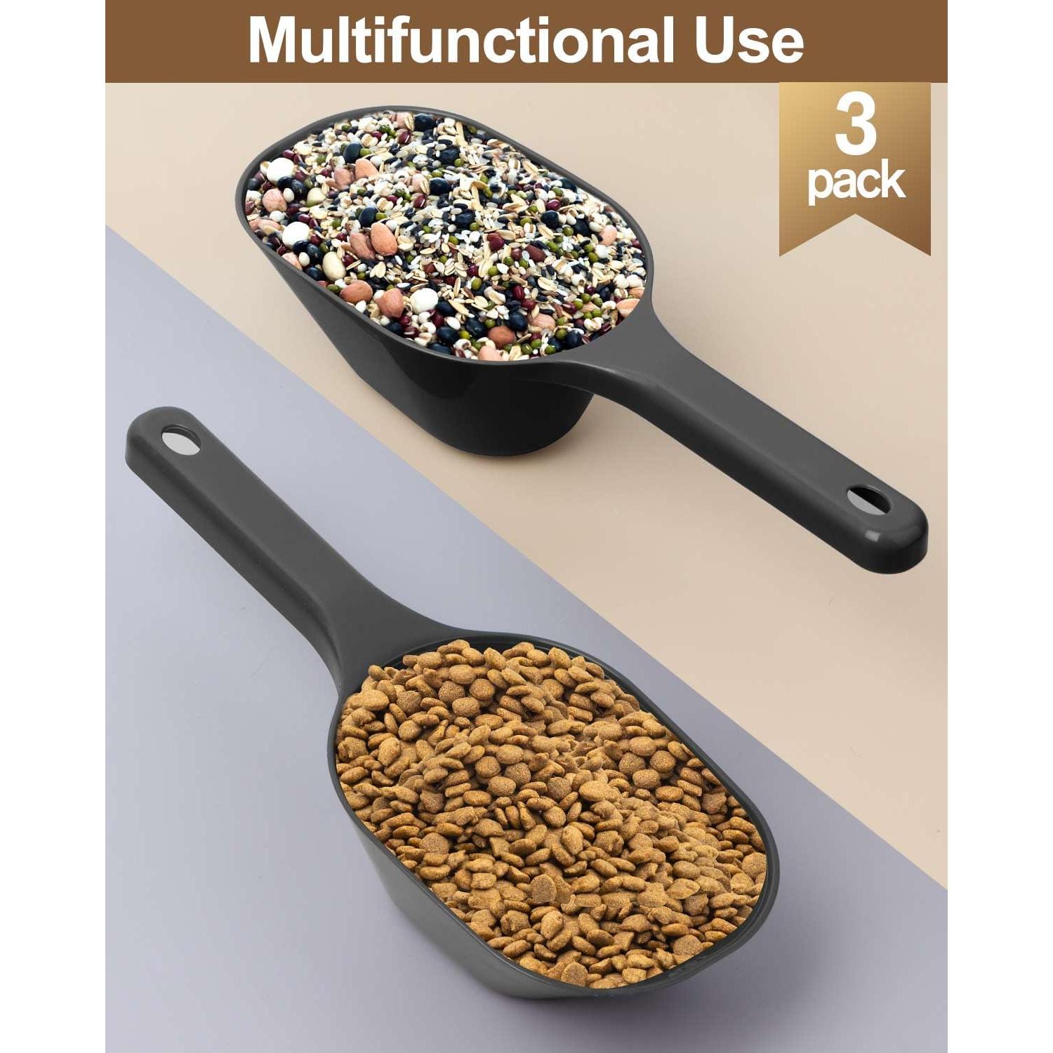 Cucharón Medidor para Comida de Mascotas Aosnare - 3 Piezas