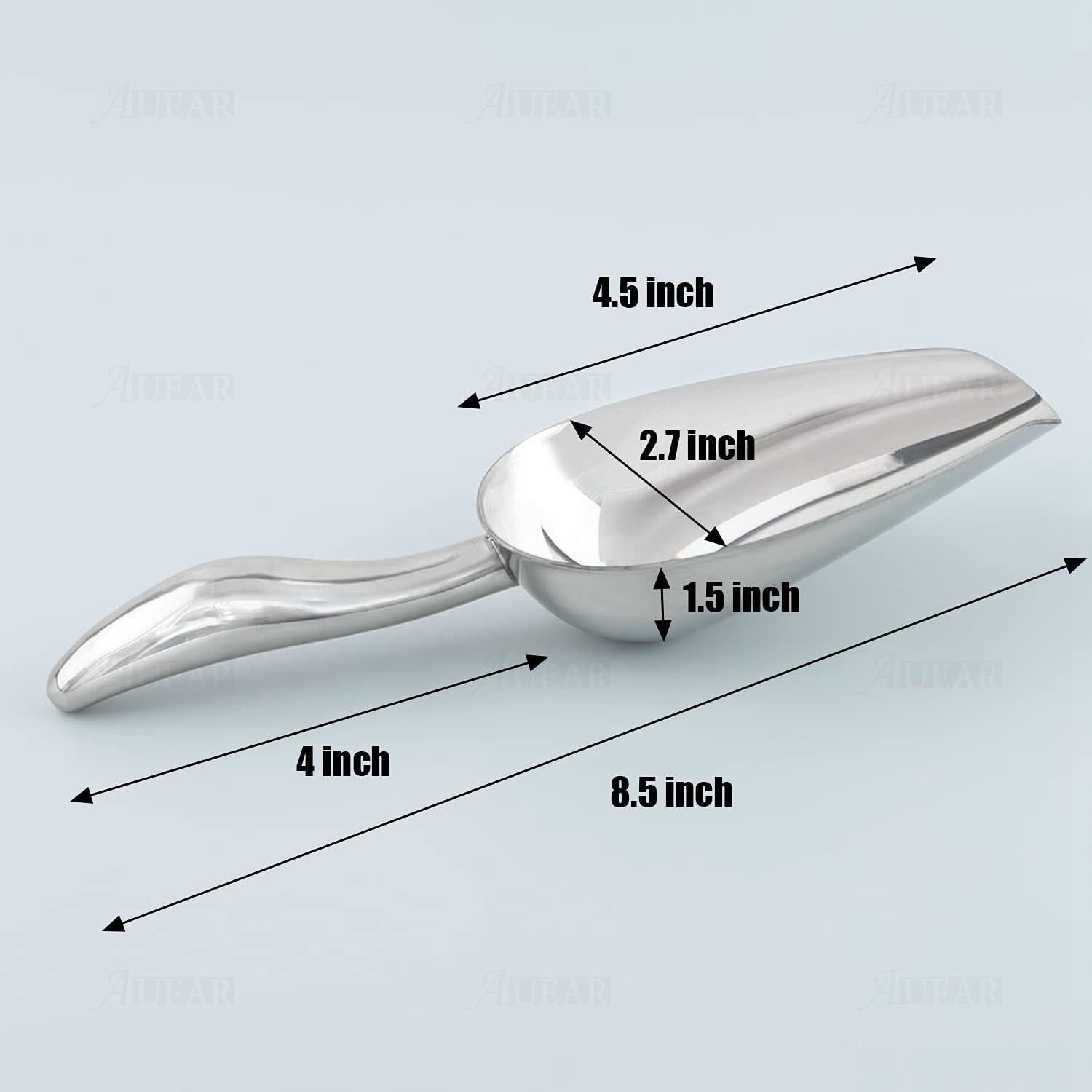 Cucharón de Metal AUEAR 6 Oz Acero Inoxidable para Hielo