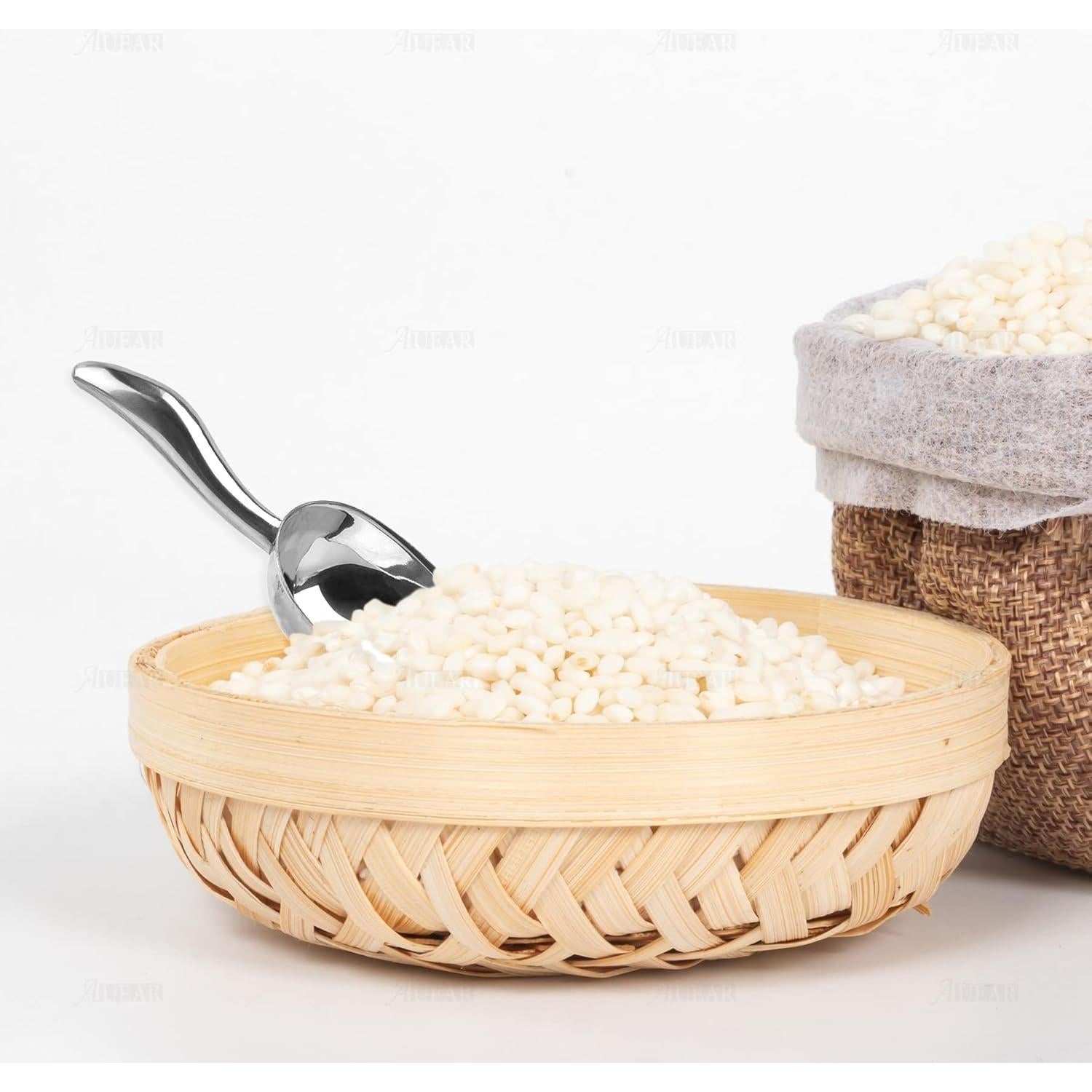 Cucharón de Metal AUEAR 6 Oz Acero Inoxidable para Hielo