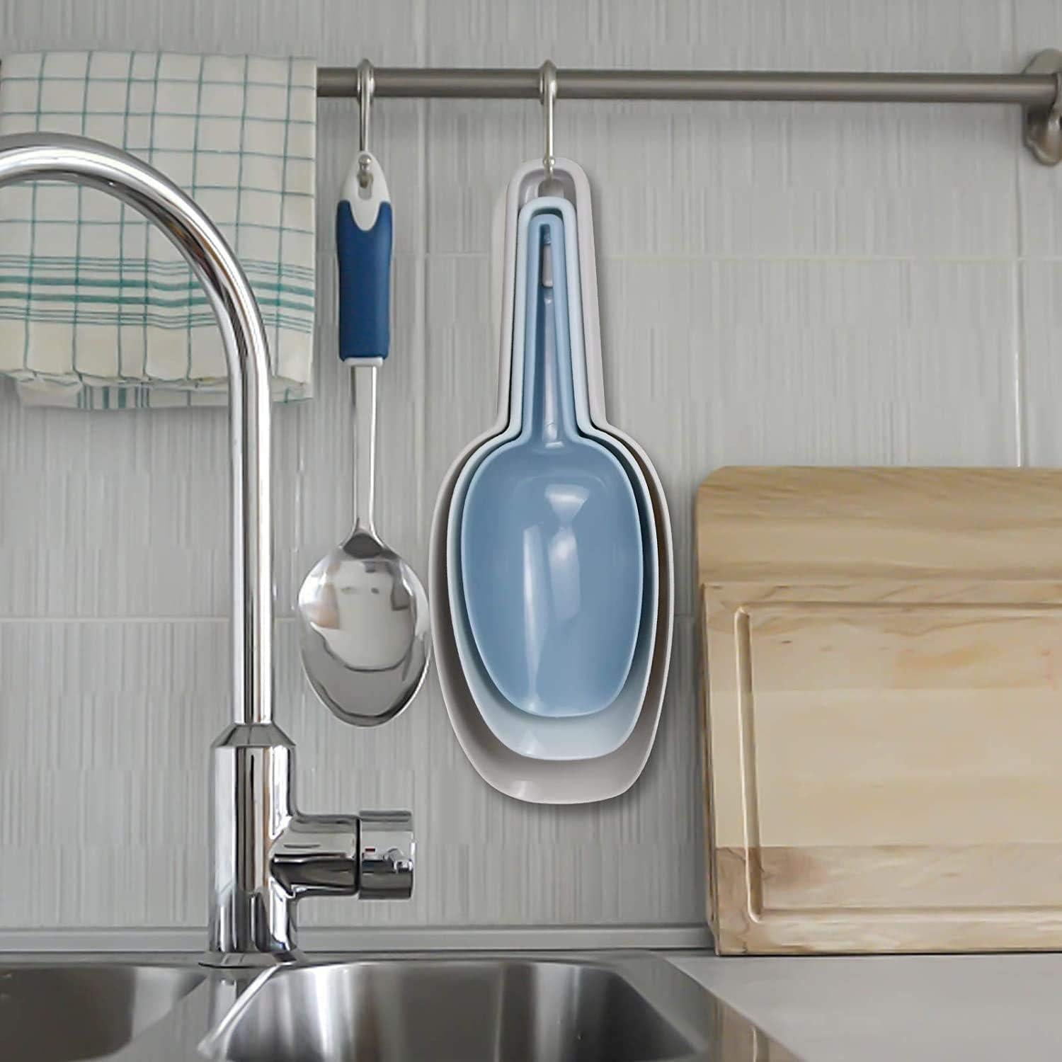 Conjunto de 3 cucharas de plástico Dokpav para cocina 50ml-150ml