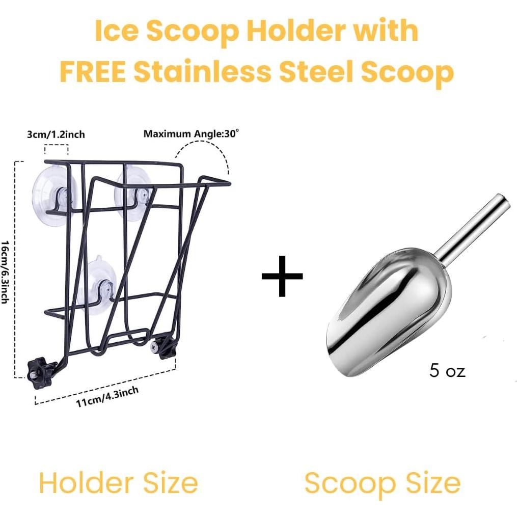 Soporte Plegable para Cucharón de Hielo NAHMY con Cucharón 5oz