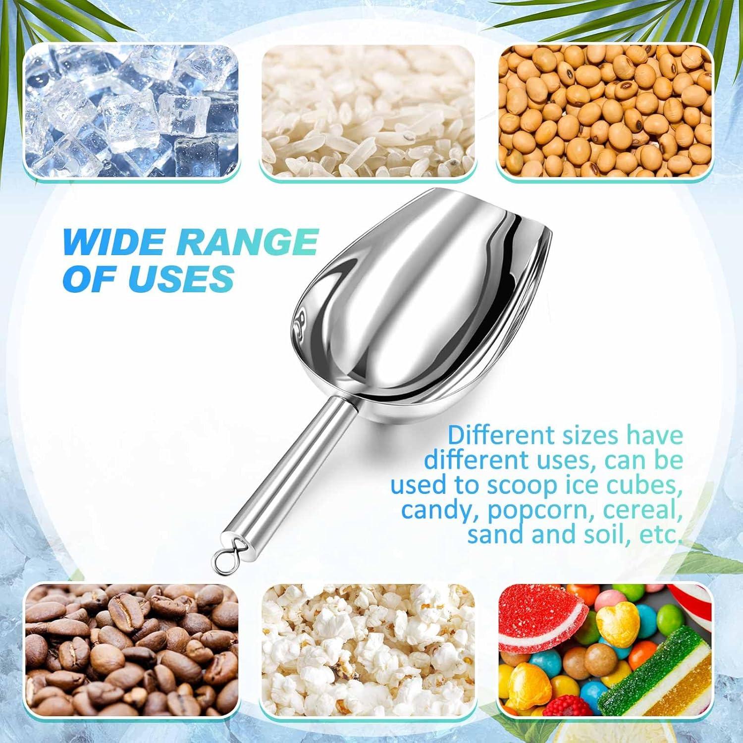 Paquete de 5 cucharas de acero inoxidable Tioncy 85-455g