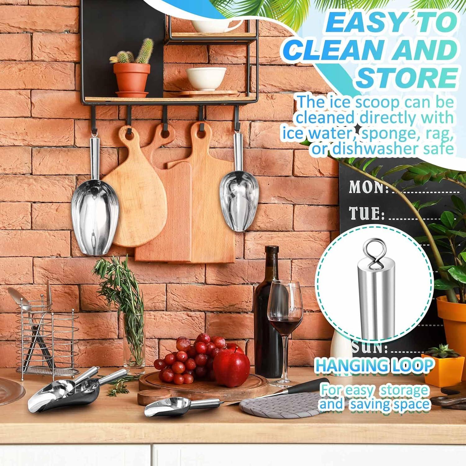 Paquete de 5 cucharas de acero inoxidable Tioncy 85-455g