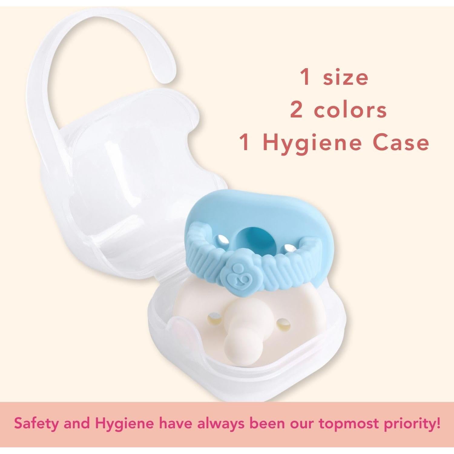 Chupete NatureBond 2 en 1 Silicona para Bebés 0-6 Meses