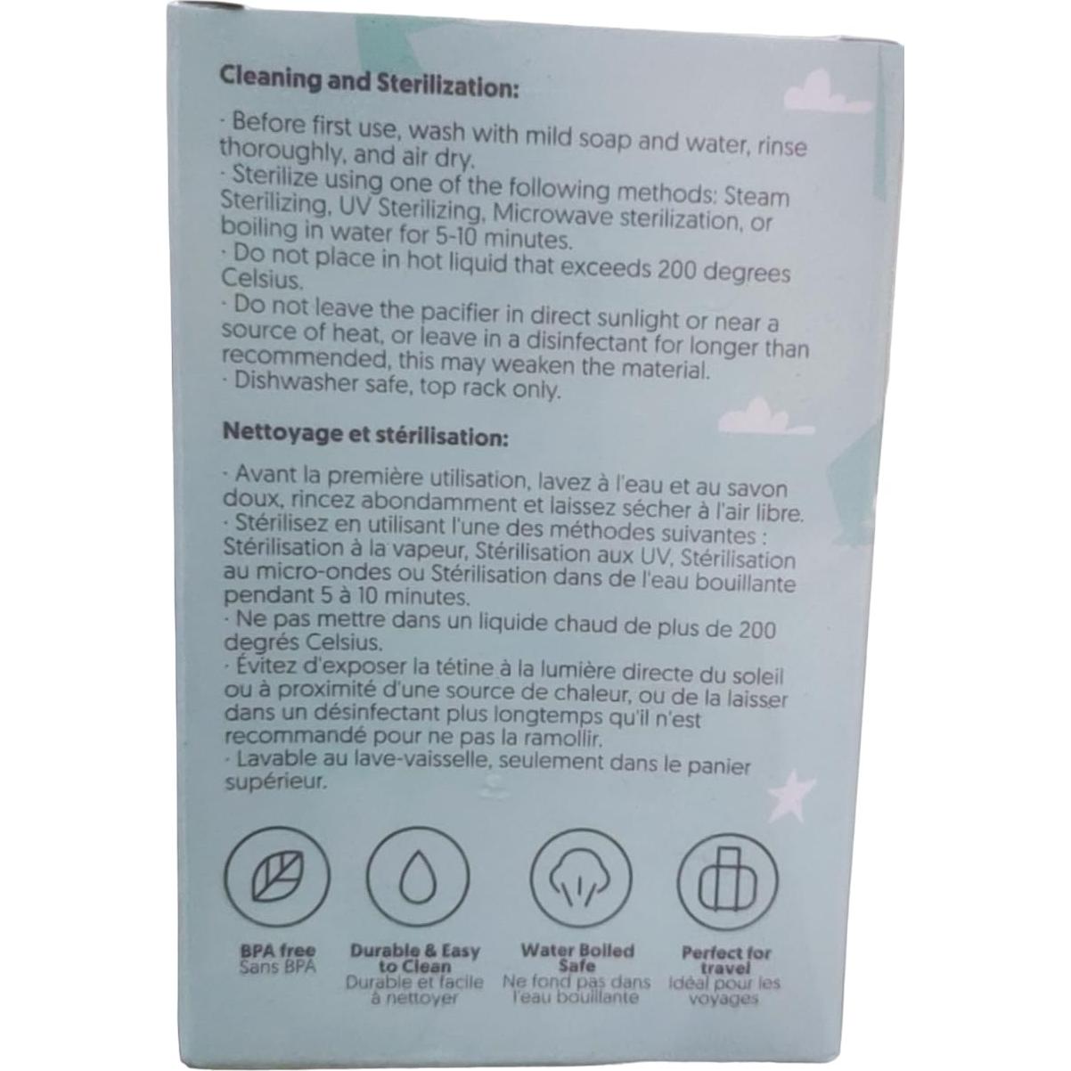 Chupete NatureBond 2 en 1 Silicona para Bebés 0-6 Meses