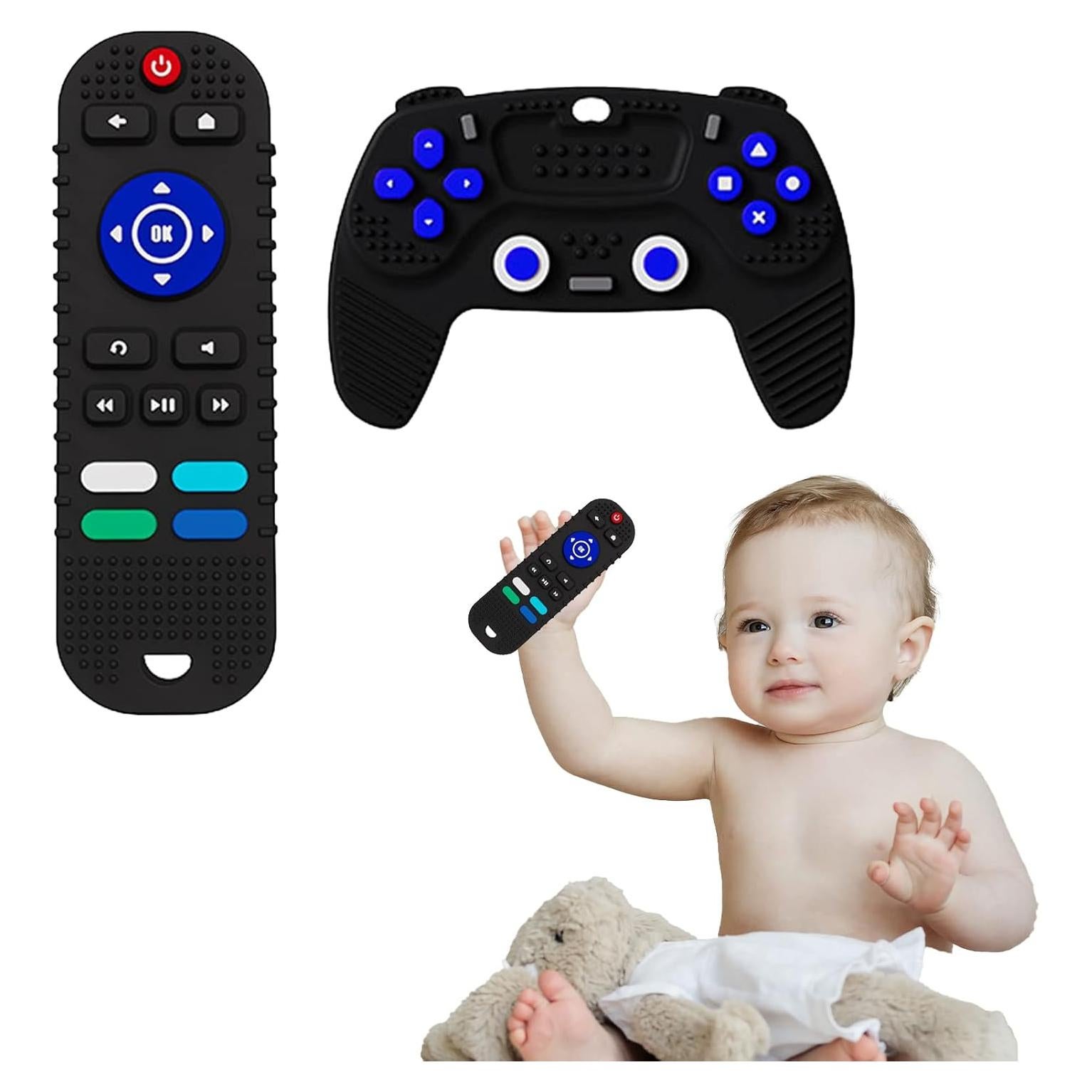 Juguetes de Mordedor para Bebés S-SNAIL de Silicona 2-Pack