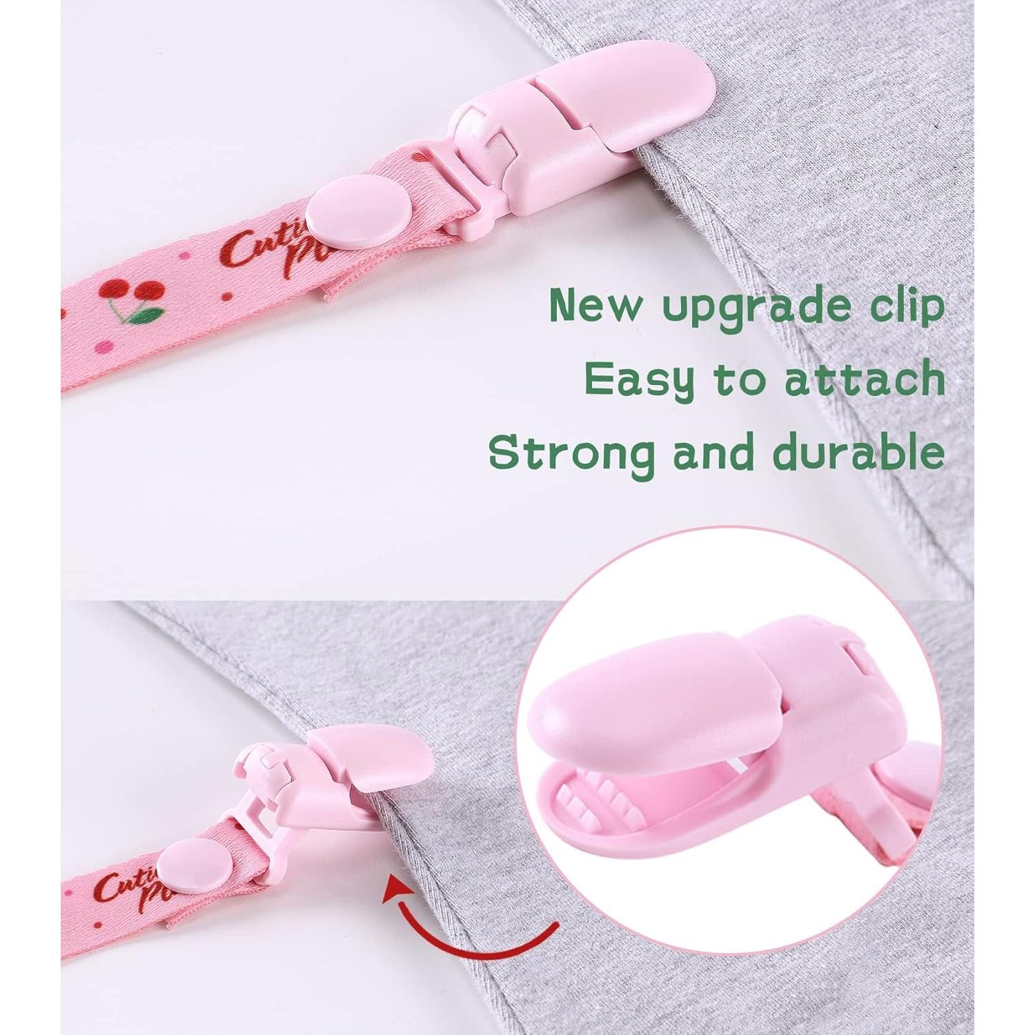 Clip de Chupete CutiePlusU Fiesta de Frutas - Paquete de 3