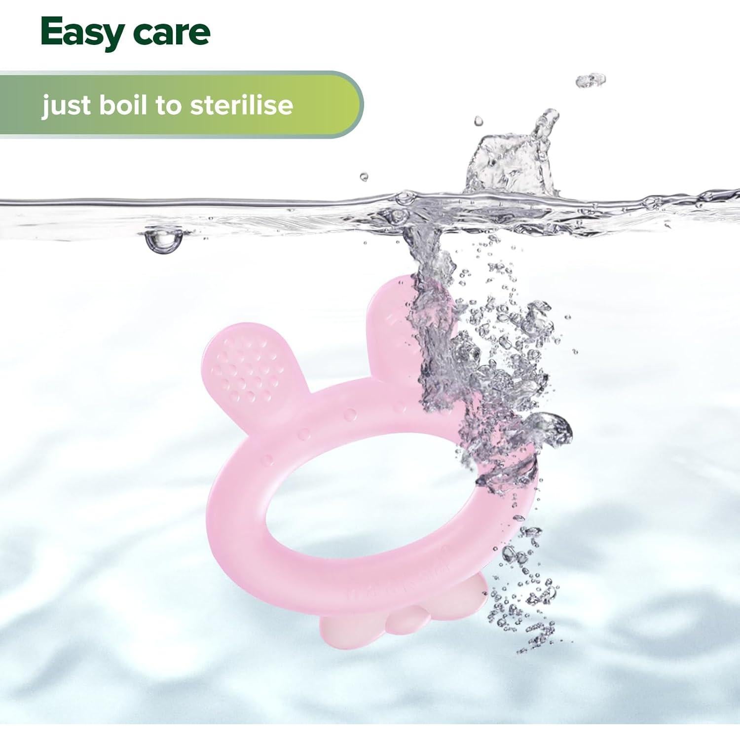 Chupete de Silicona Haakaa para Bebés 3-6 Meses Rosa