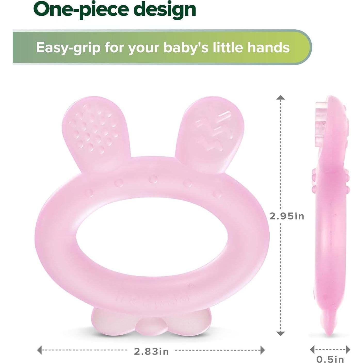 Chupete de Silicona Haakaa para Bebés 3-6 Meses Rosa