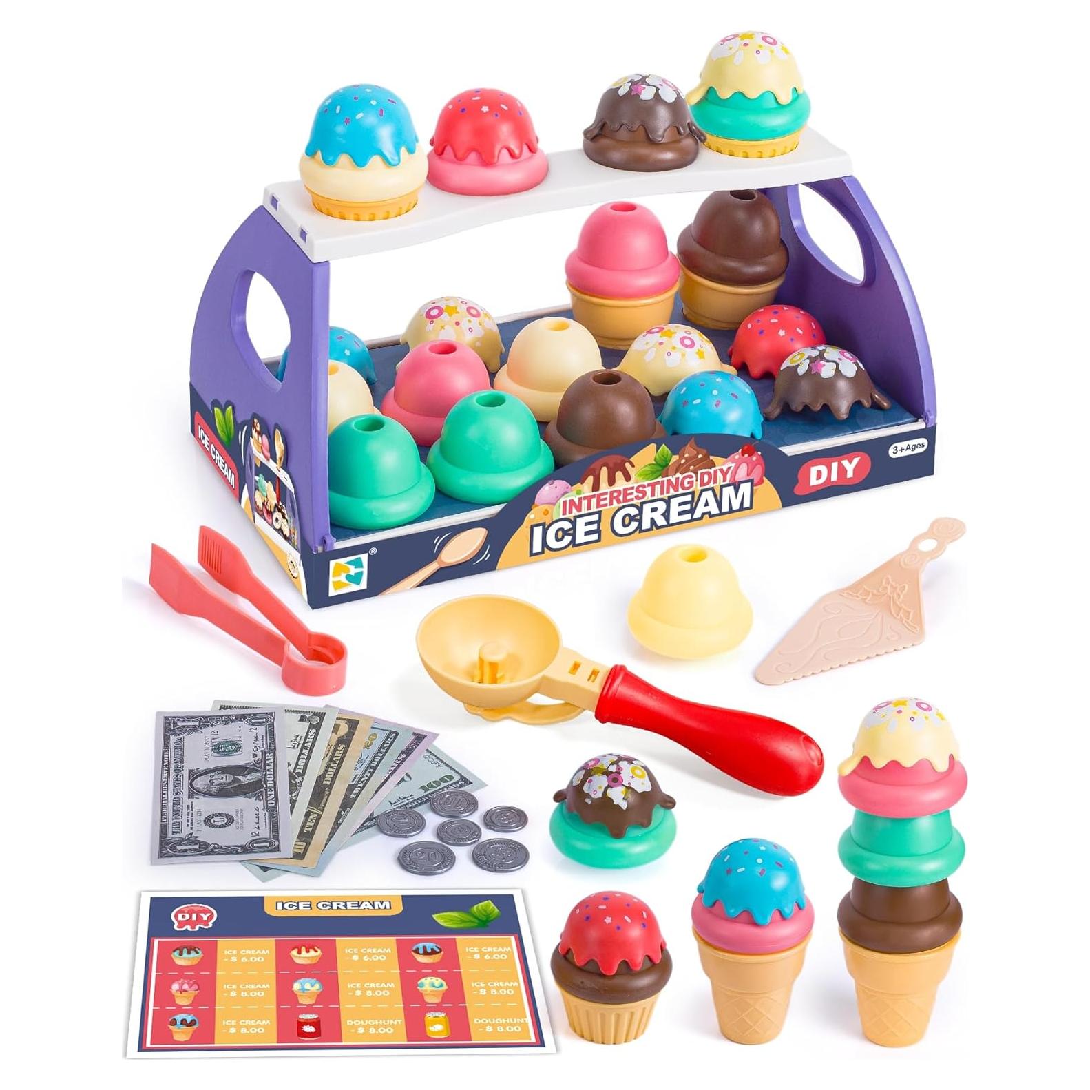 Juego de Juguete de Helado GKKBSJ 41 Piezas para Niños