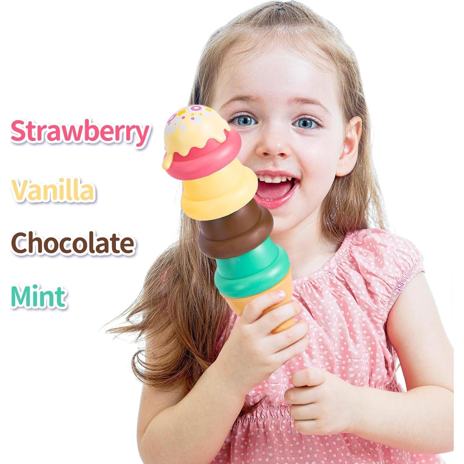 Juego de Juguete de Helado GKKBSJ 41 Piezas para Niños