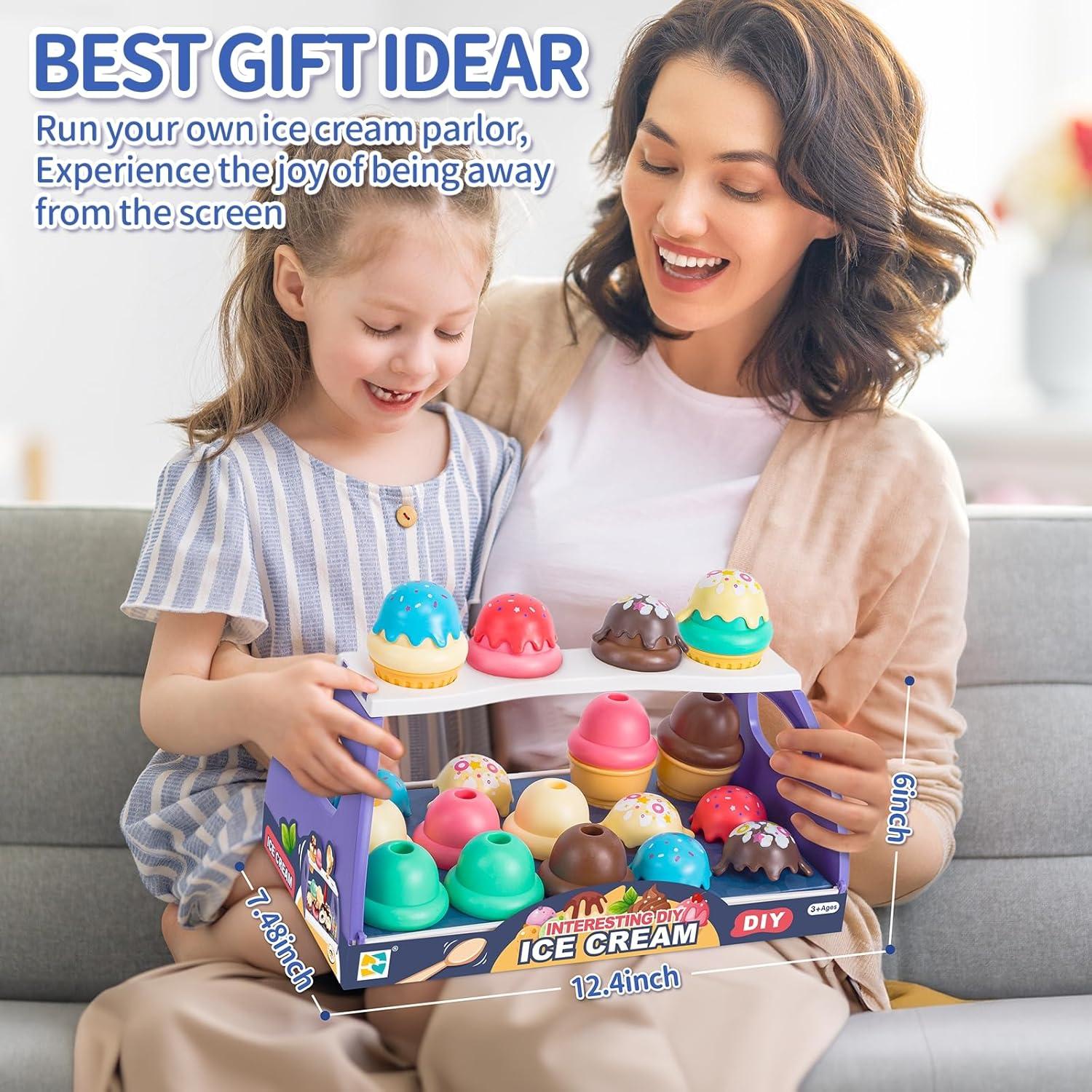 Juego de Juguete de Helado GKKBSJ 41 Piezas para Niños