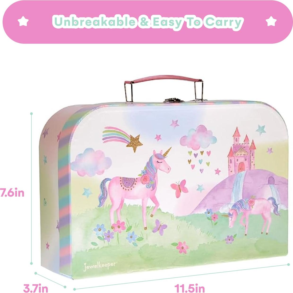 Juego de té de hojalata Jewelkeeper 42 piezas unicornio