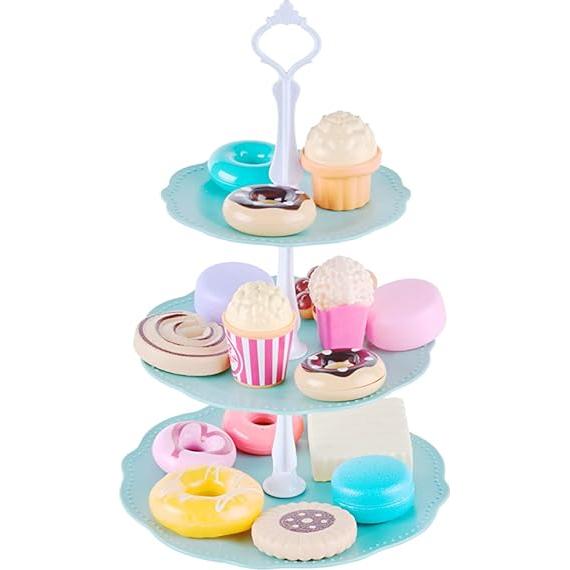 Juego de té de hojalata Jewelkeeper 42 piezas unicornio