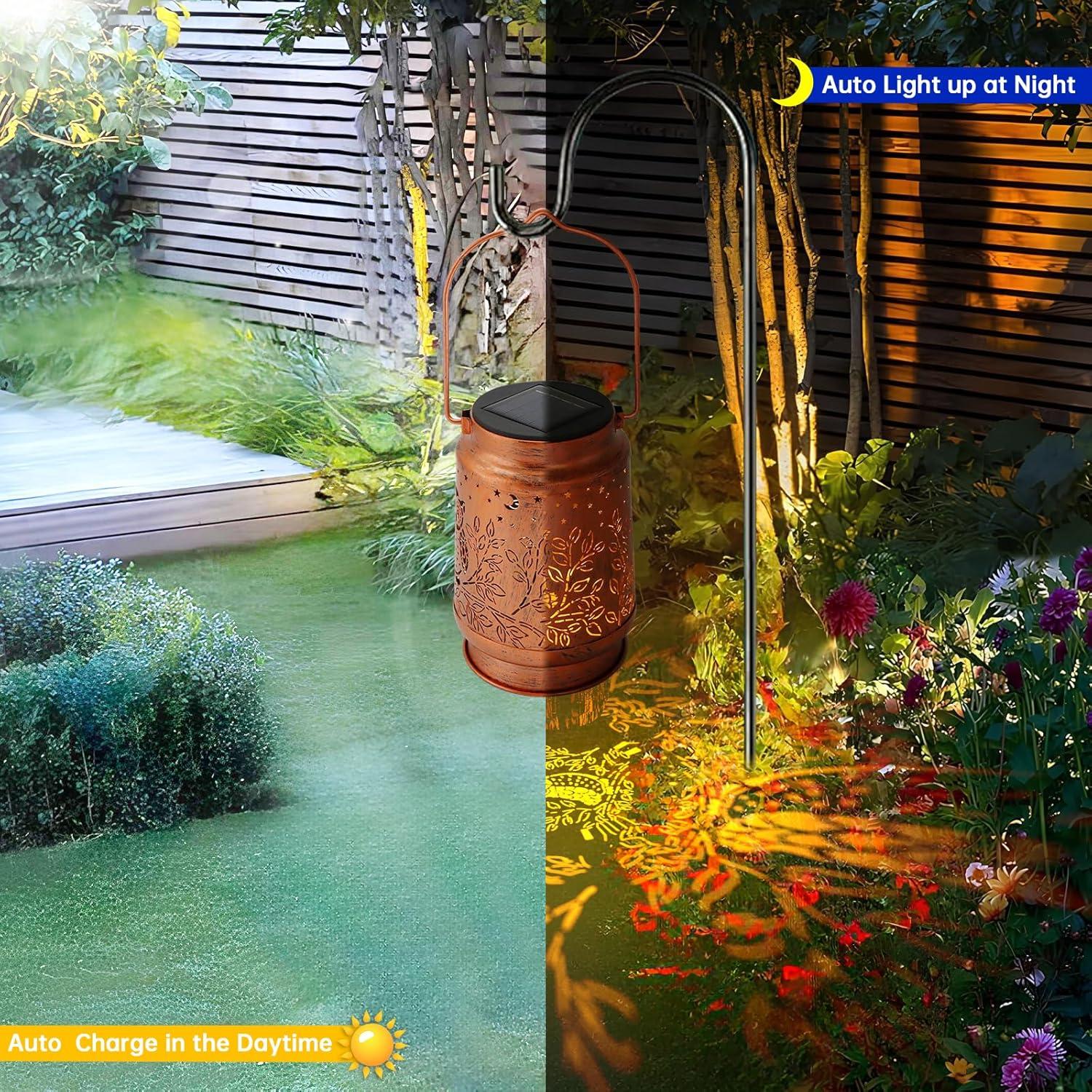 Linterna Solar Colgante YWYELED Impermeable 10.8x16.5cm