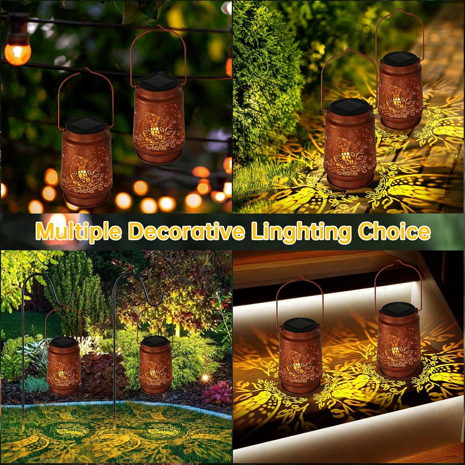 Linterna Solar Colgante YWYELED Impermeable 10.8x16.5cm