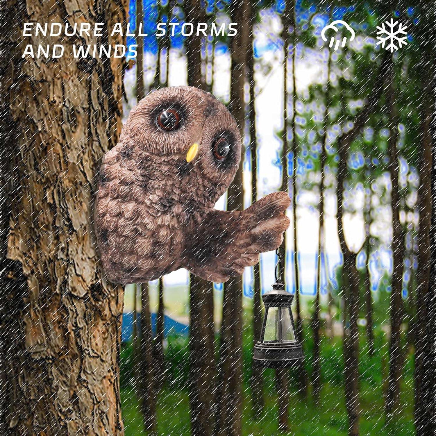 Luz Solar Abrazador de Árbol BingegePet Decoración Jardín