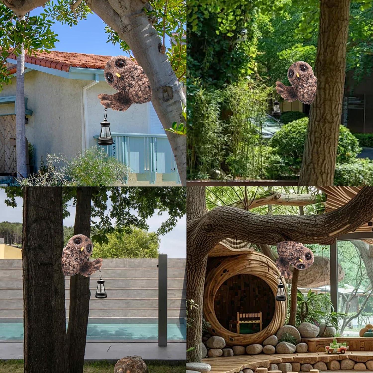 Luz Solar Abrazador de Árbol BingegePet Decoración Jardín