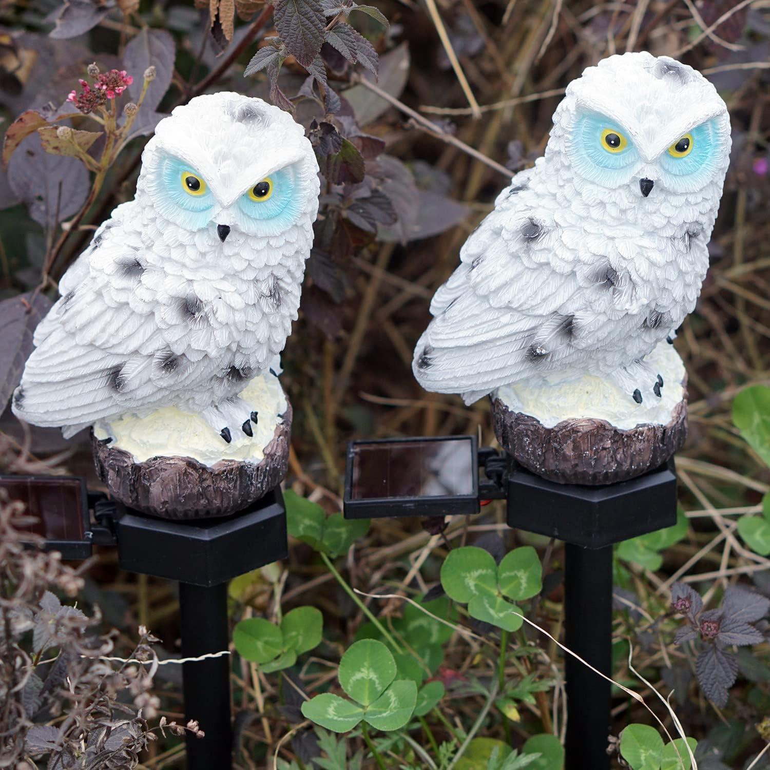 Luces LED Solares Decorativas Búho HENGYOU - 2 Piezas