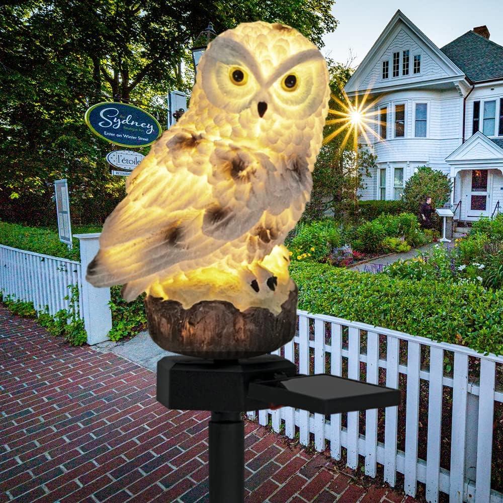 Luces LED Solares Decorativas Búho HENGYOU - 2 Piezas