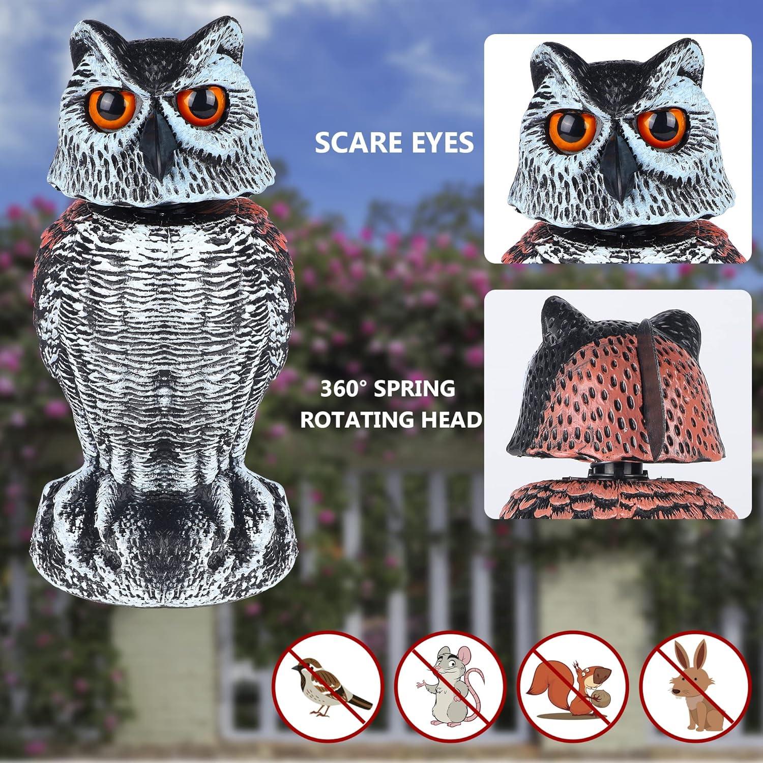 Escultura de Búho Repelente de Aves Hausse - Set de 2