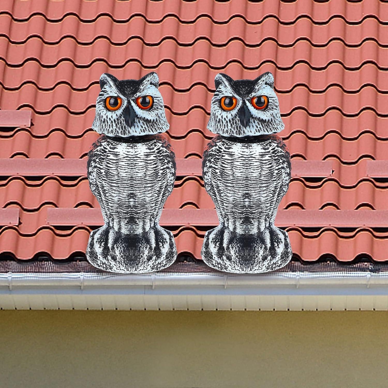 Escultura de Búho Repelente de Aves Hausse - Set de 2