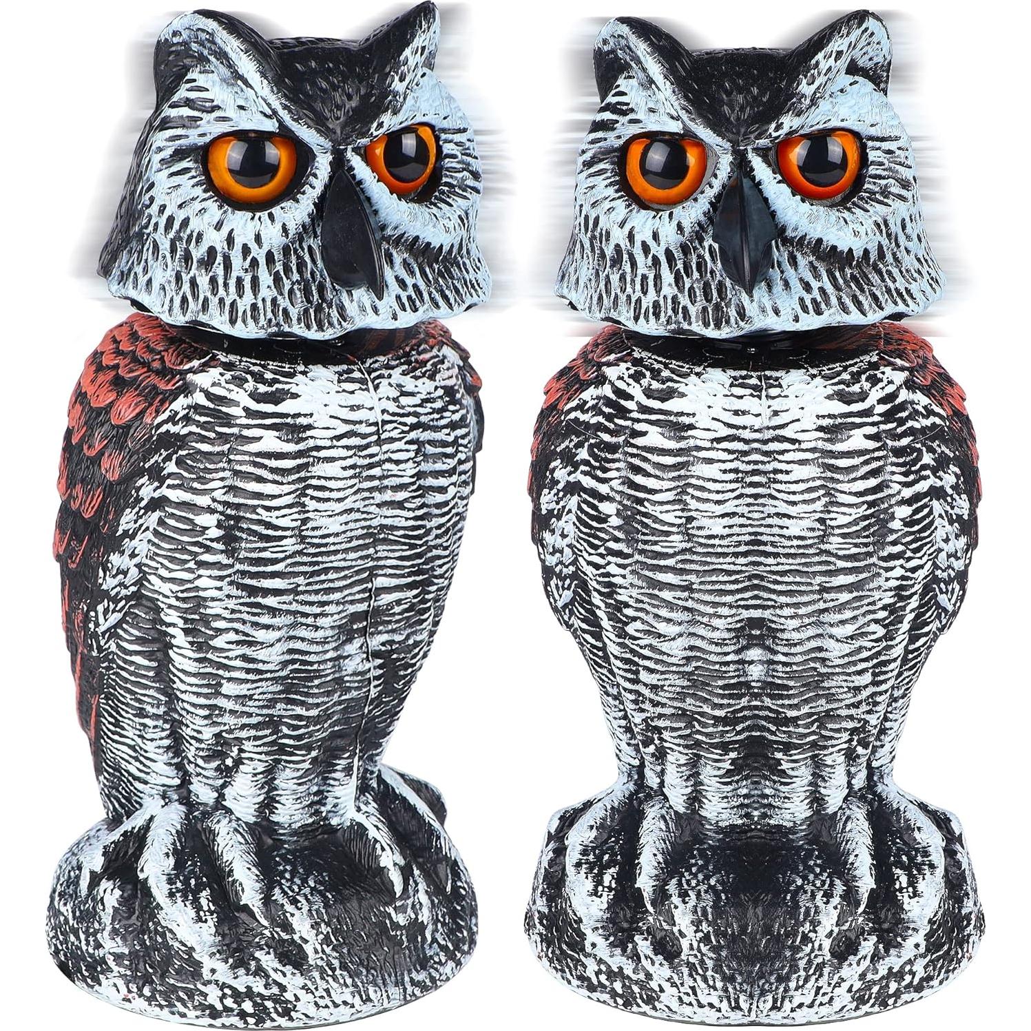 Escultura de Búho Repelente de Aves Hausse - Set de 2