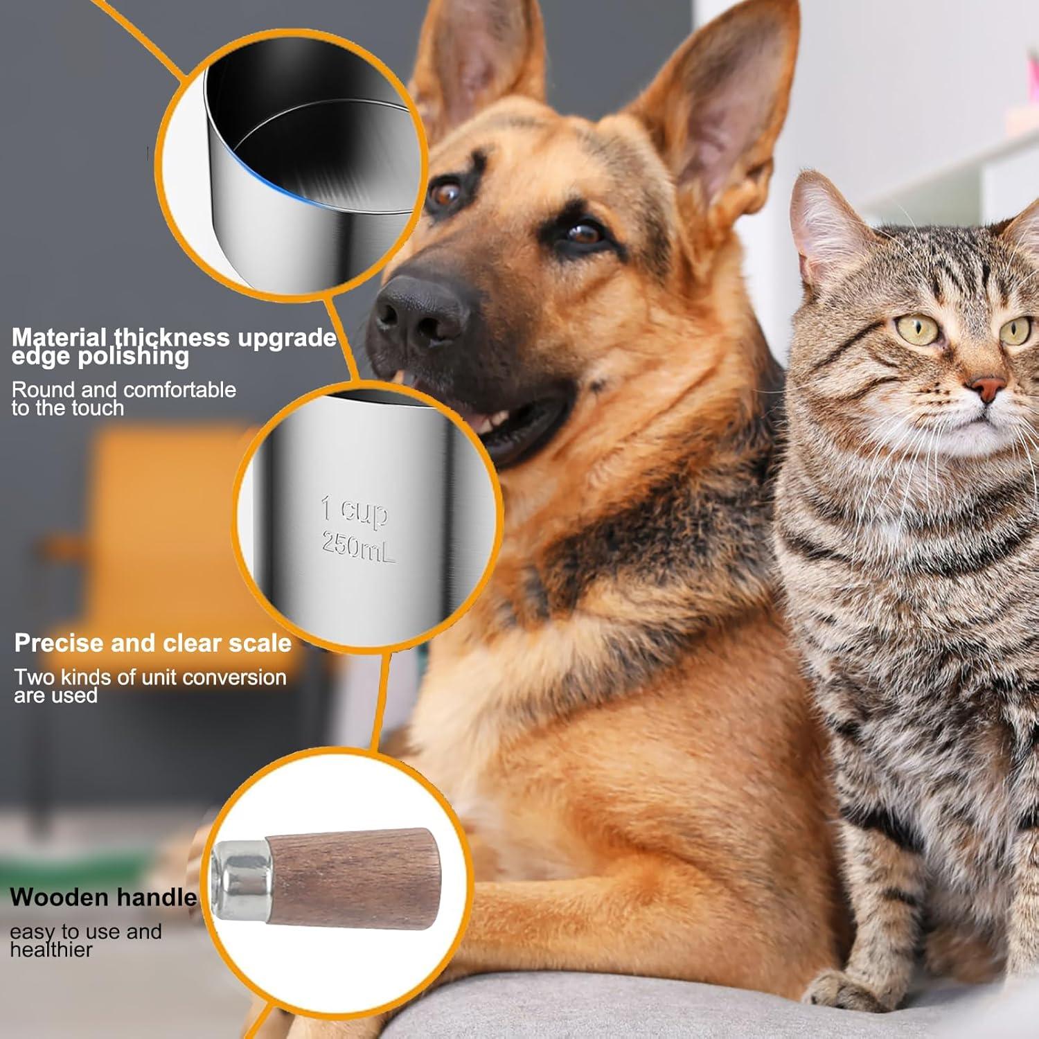 Cucharón de Acero Inoxidable 1 Taza DEEUCHIS - Medición 250 ml