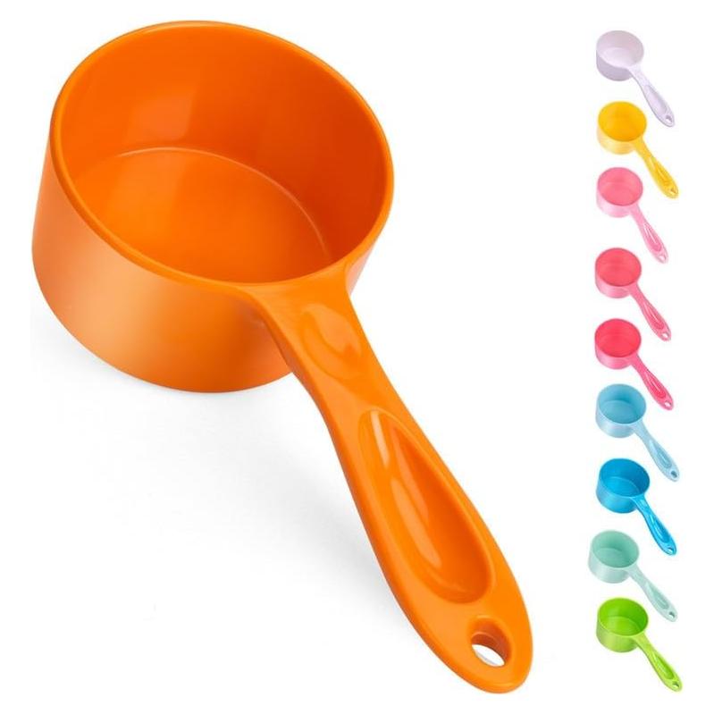Cucharón Medidor de Comida para Mascotas SUPERDESIGN 1 Taza Naranja