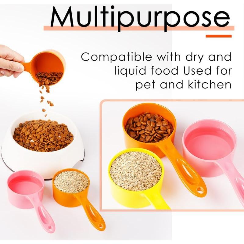 Cucharón Medidor de Comida para Mascotas SUPERDESIGN 1 Taza Naranja