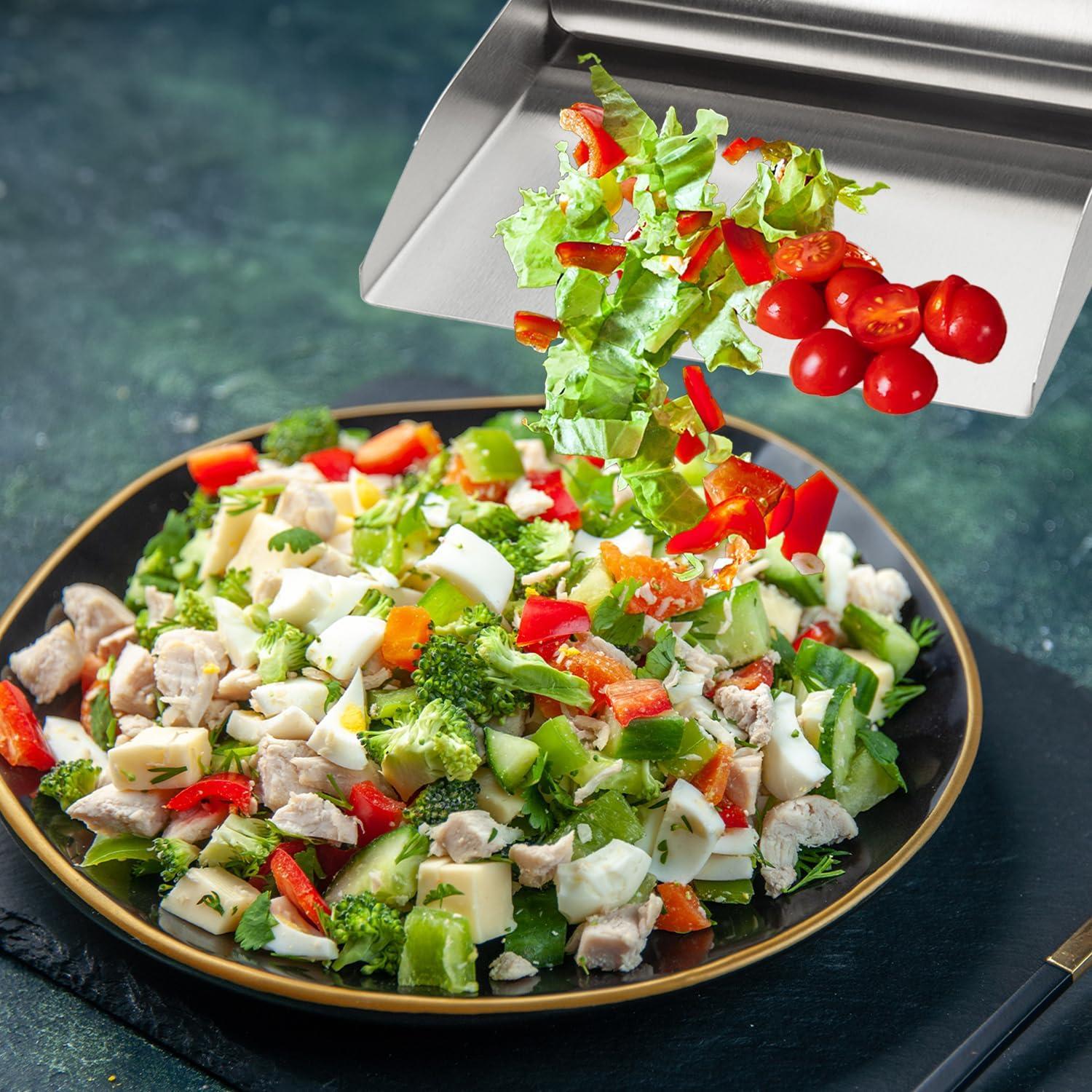 Cuchara para comida HIC Kitchen acero inoxidable 18/8 15.24 cm