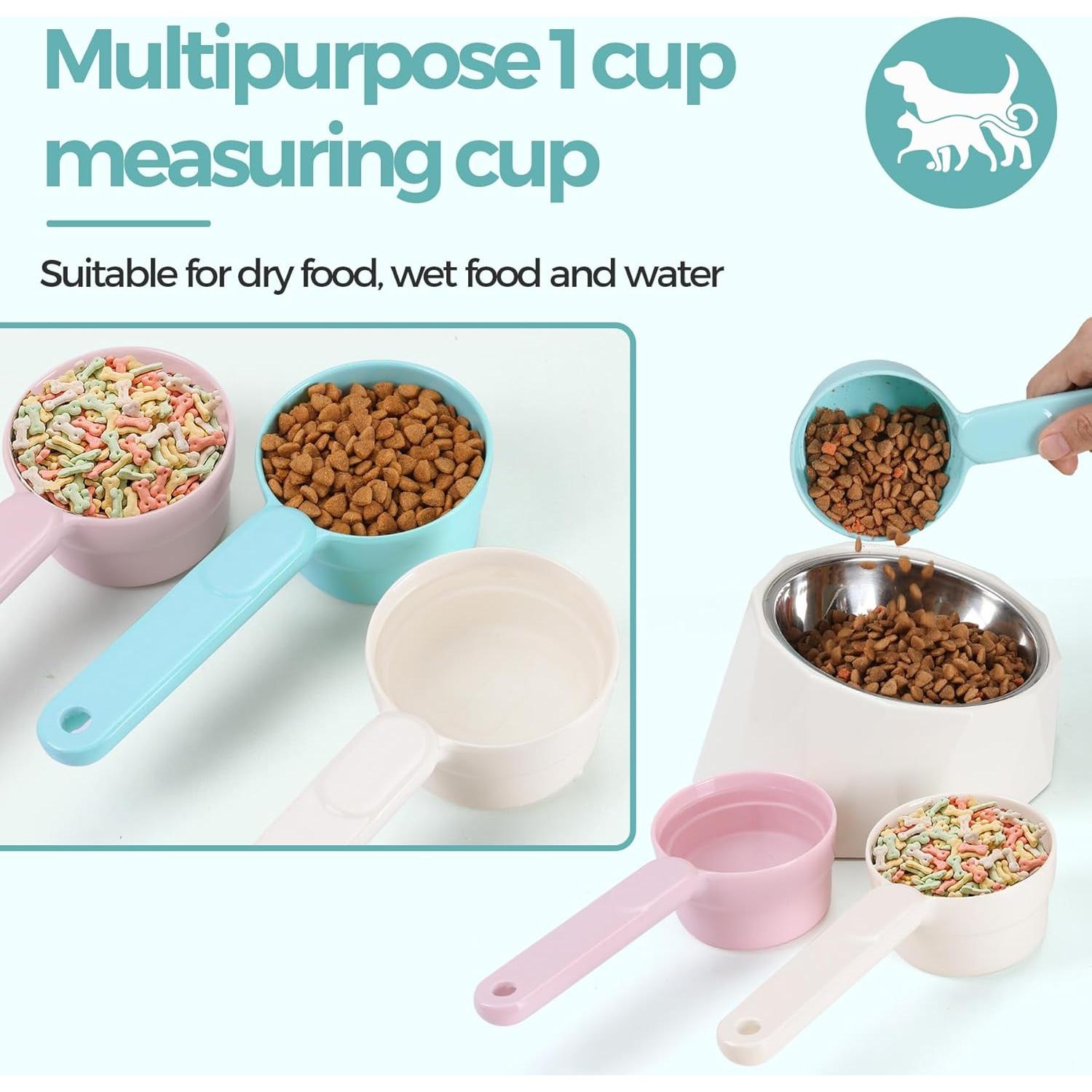 Cucharón de Alimento para Mascotas MSBC 1 Taza Azul