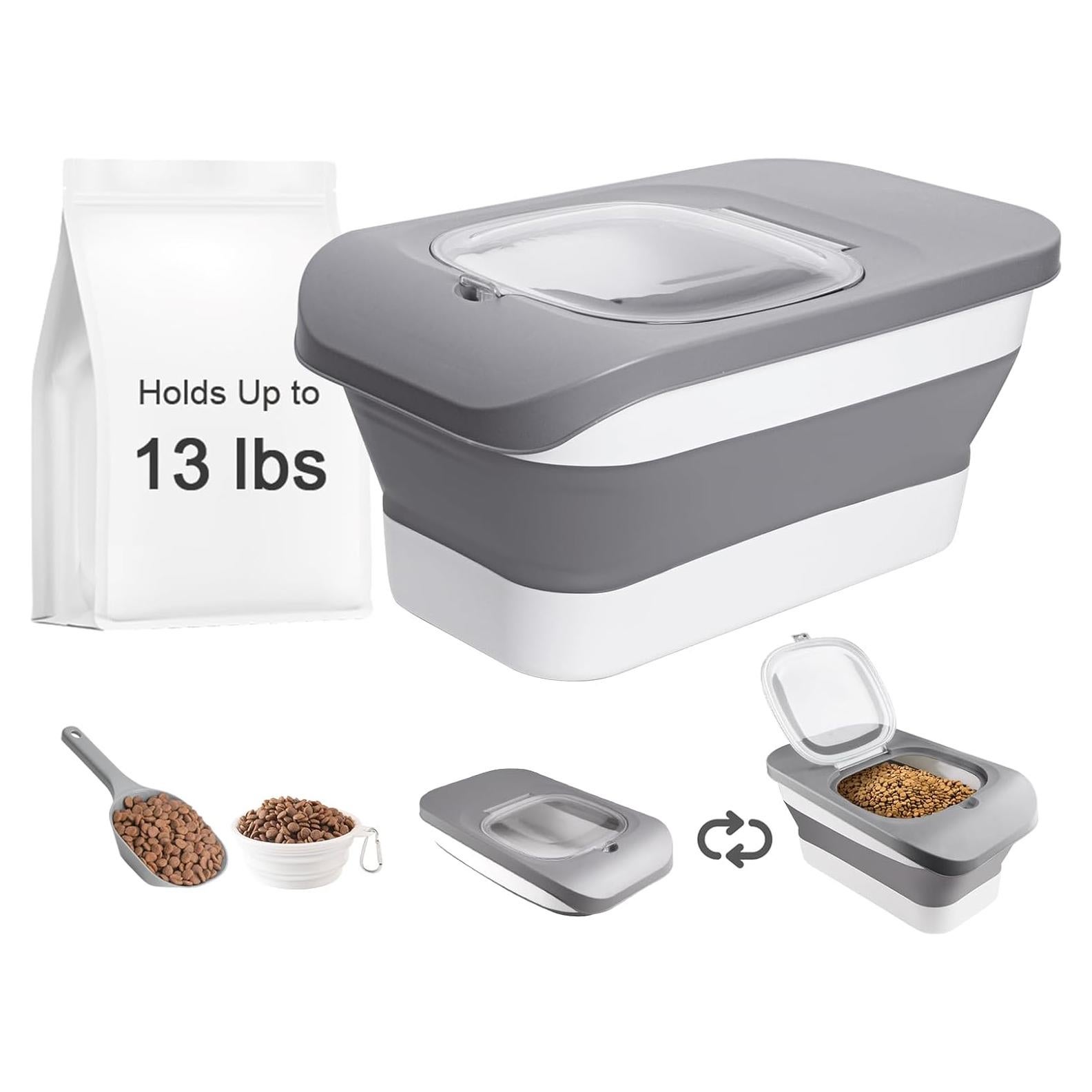 Contenedor de Comida para Perros HOYTAMDAR 5.9 kg Plegable