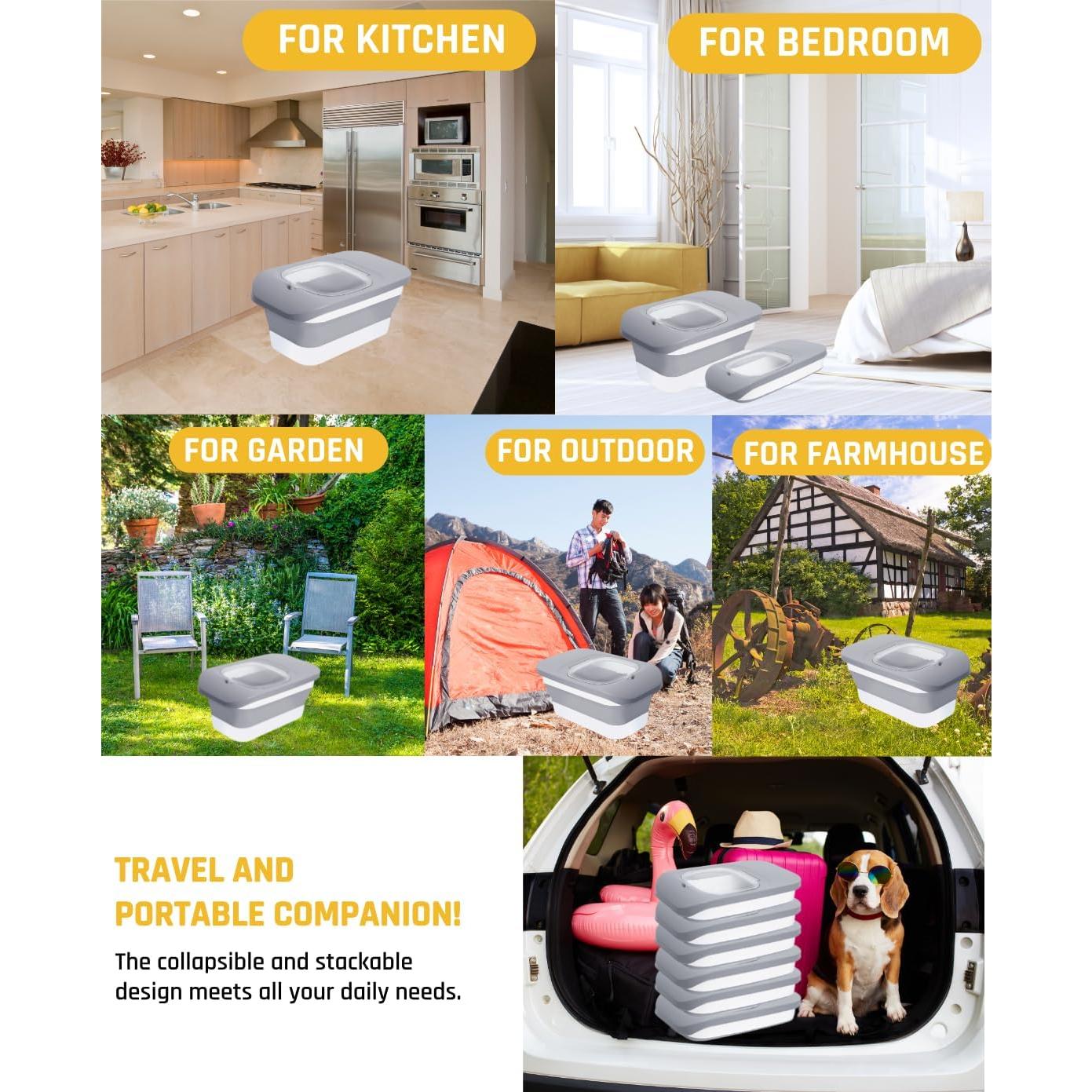 Contenedor de Comida para Perros HOYTAMDAR 5.9 kg Plegable