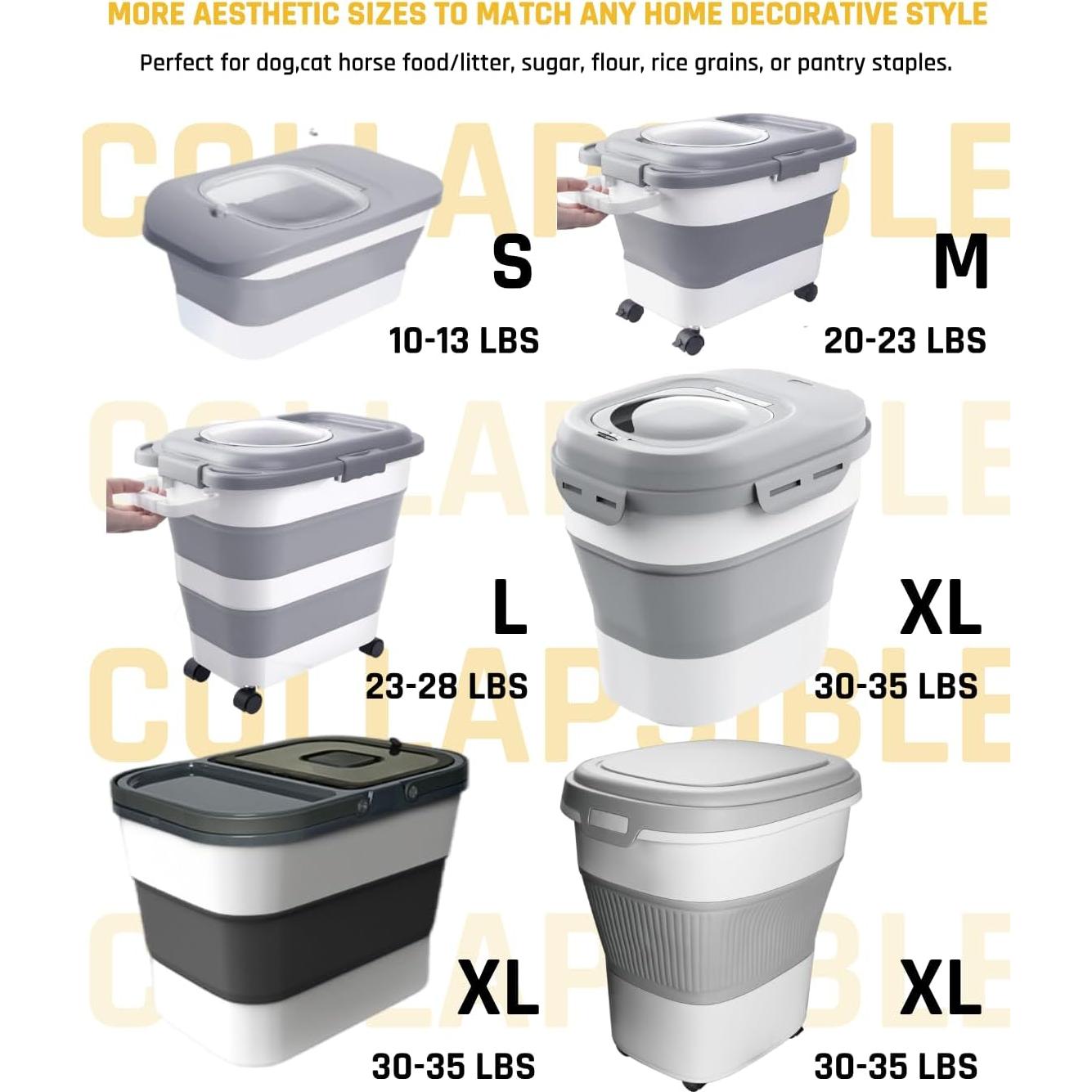 Contenedor de Comida para Perros HOYTAMDAR 5.9 kg Plegable