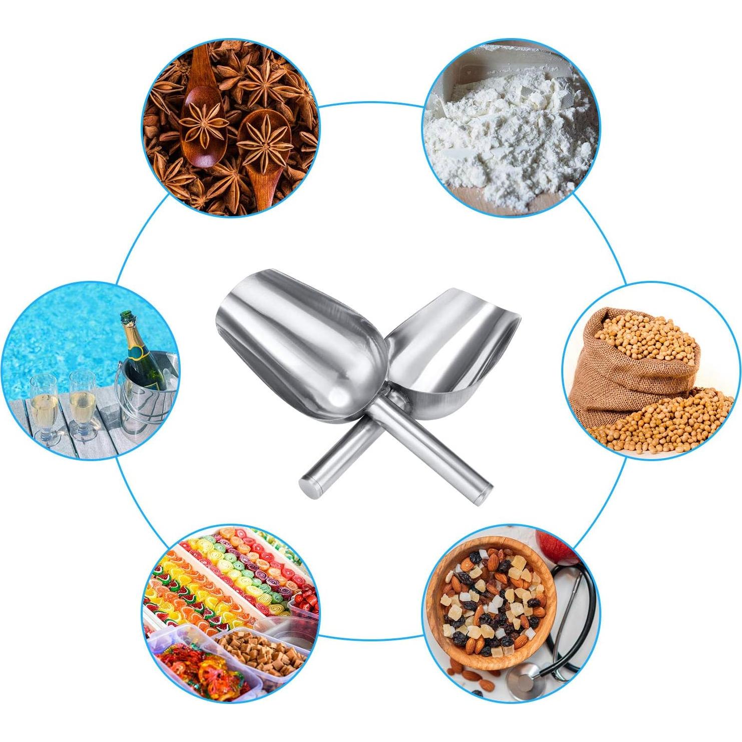 3 Cucharones de Acero Inoxidable Mudder 170g para Cocina