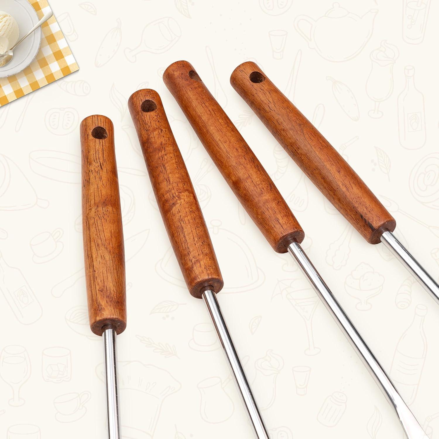 Juego de Utensilios de Cocina FJNATINH Acero Inoxidable 4 Piezas