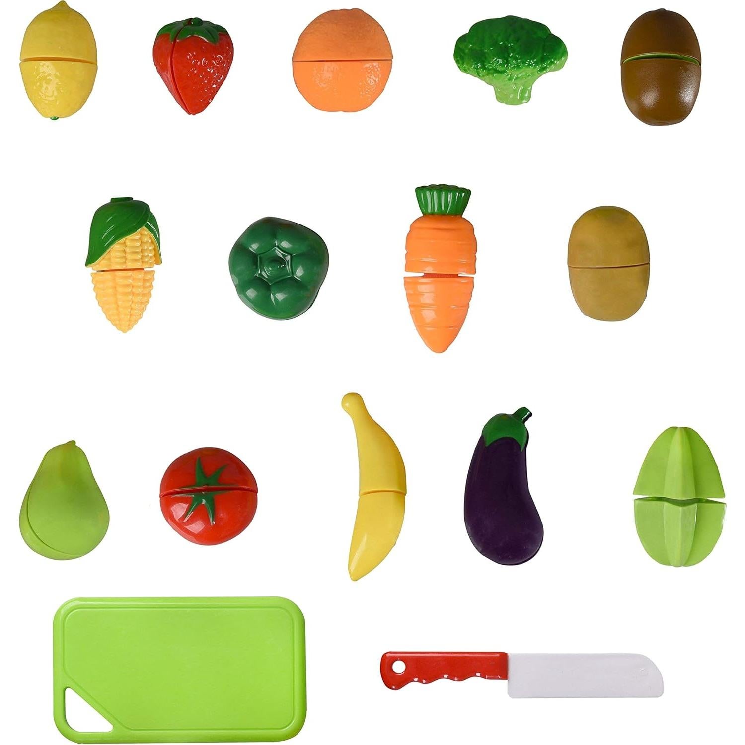 Juego de Cocina Playkidz Canasta de Frutas y Verduras 32 Piezas