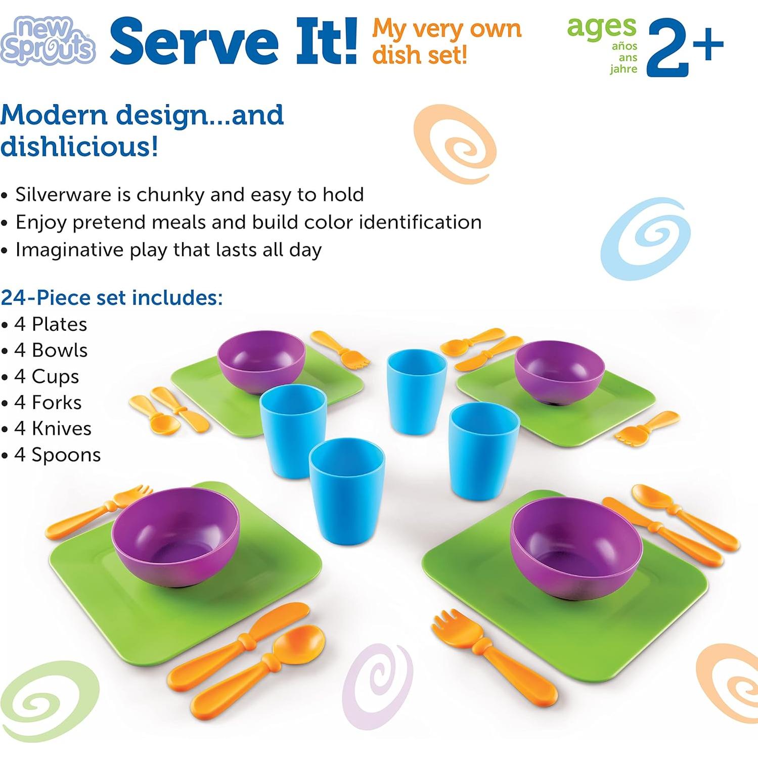 Juego de Platos Learning Resources 24 Piezas 2+ Interacción Social