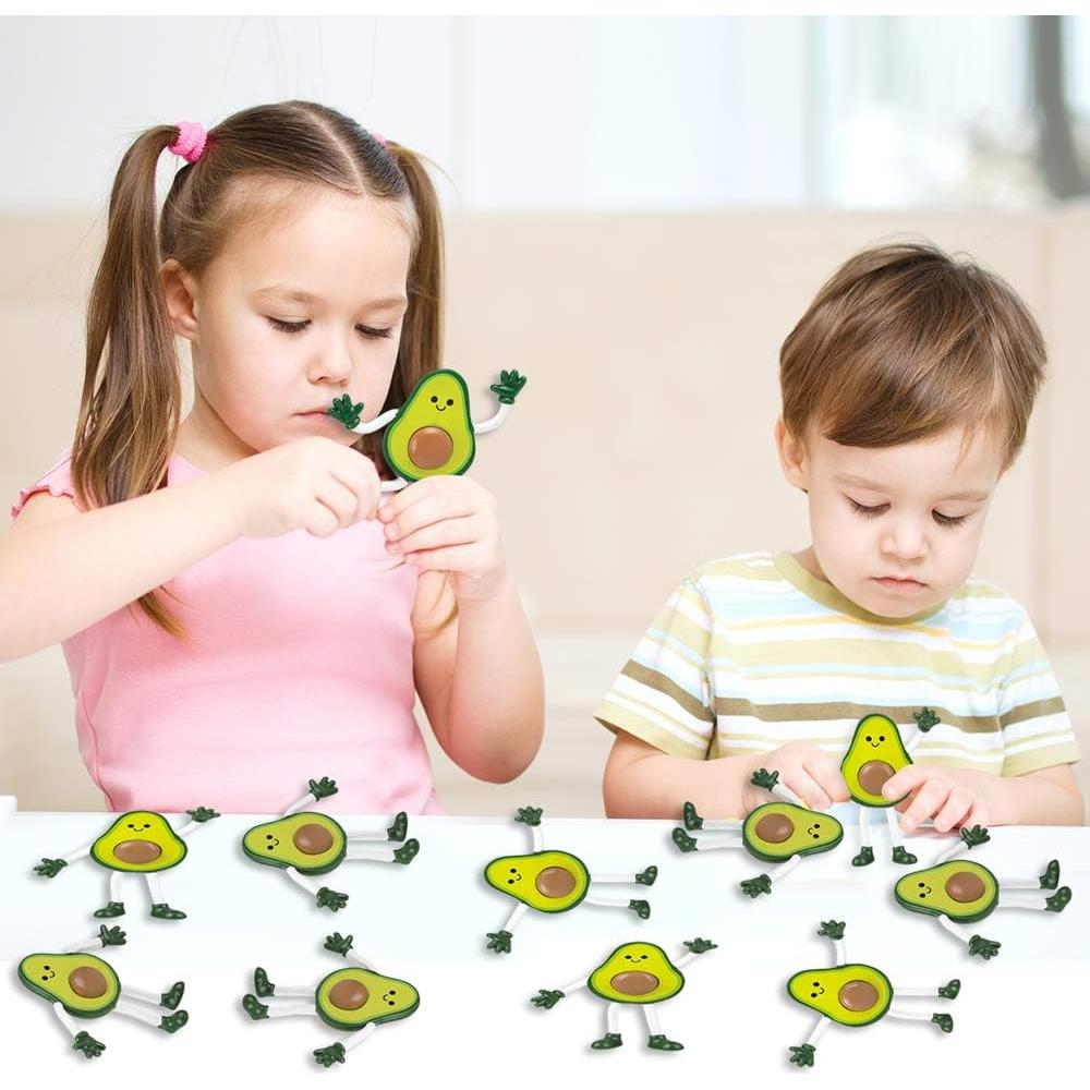 Set de 12 Figuras de Aguacate Flexibles ArtCreativity - Juguetes Antiestrés