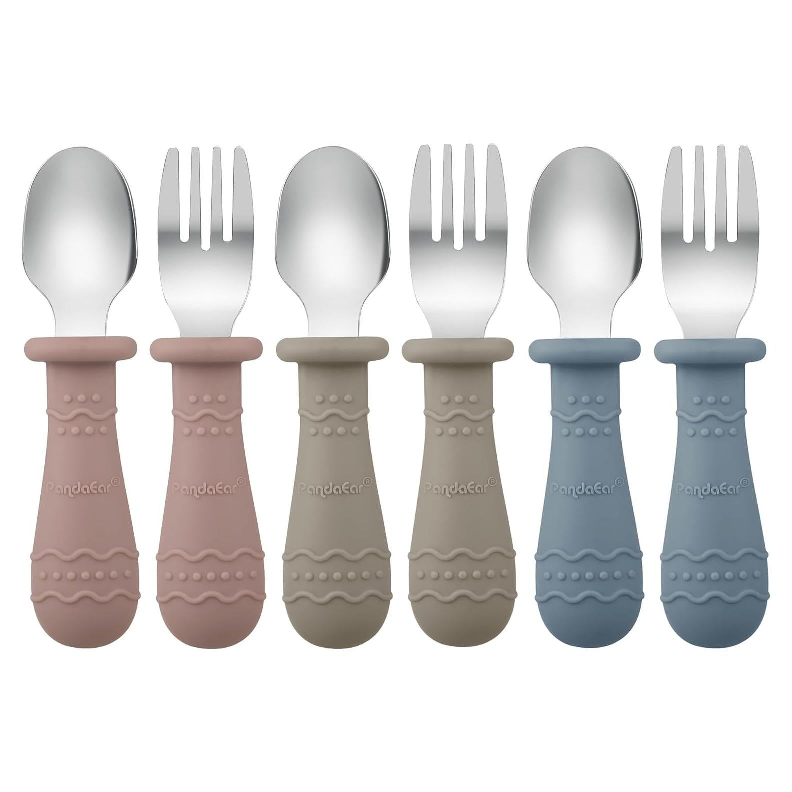 Set de Utensilios PandaEar para Niños - 6 Piezas Acero Inoxidable