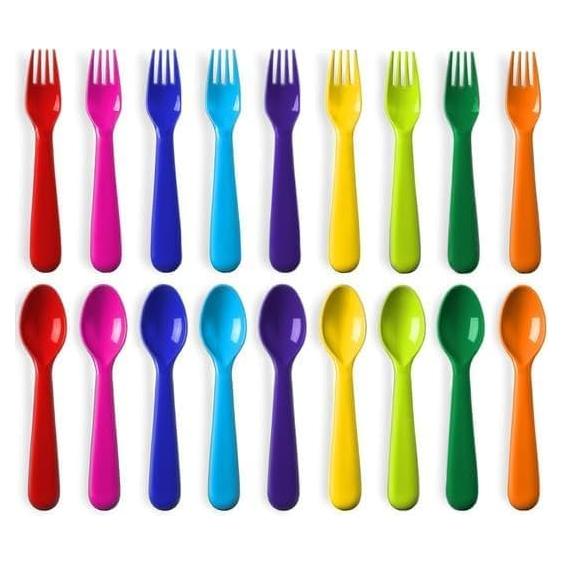 Juego de Utensilios para Niños 18 Piezas Plaskidy - Libre BPA