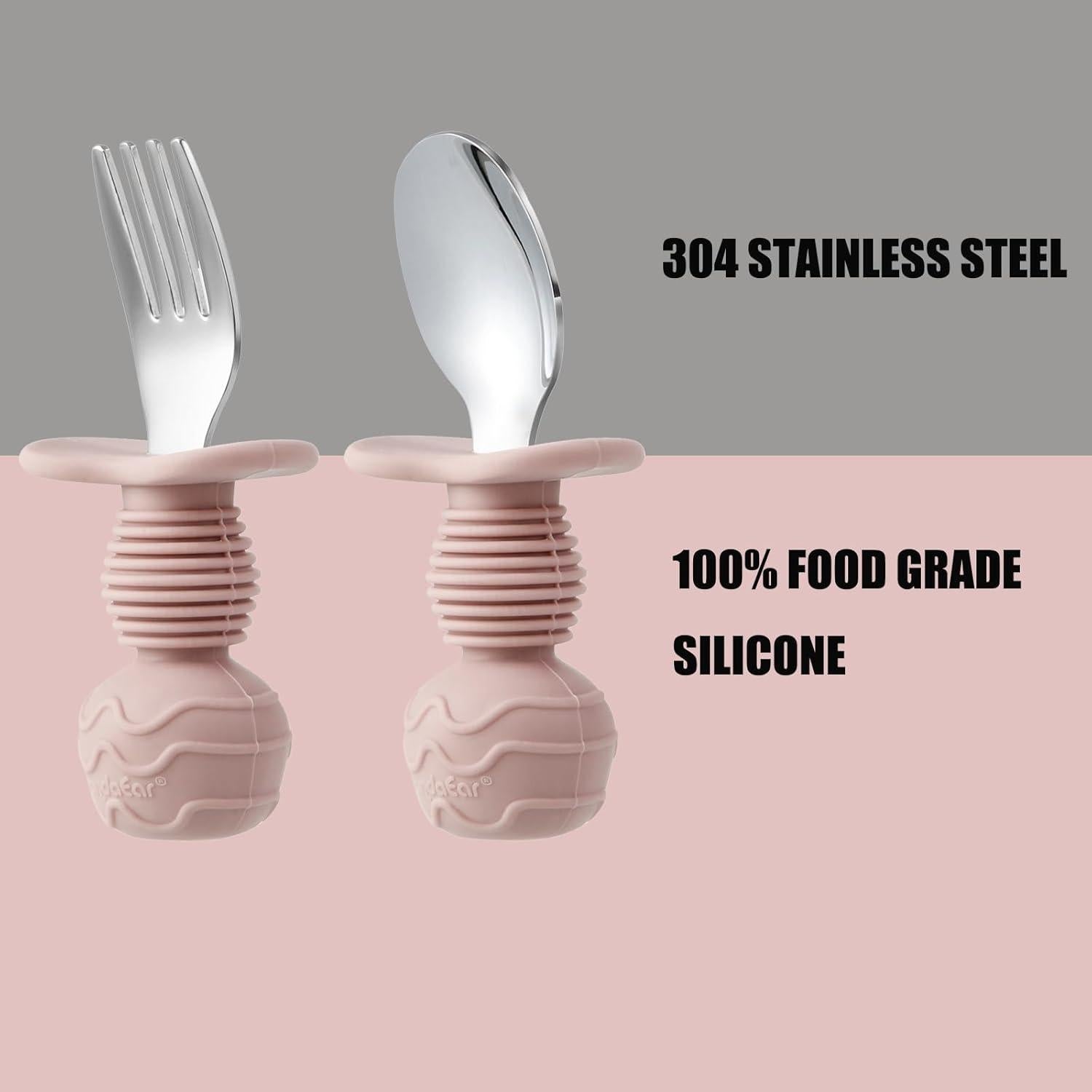 Set de Alimentación PandaEar 6 Piezas Acero Inoxidable Bebés